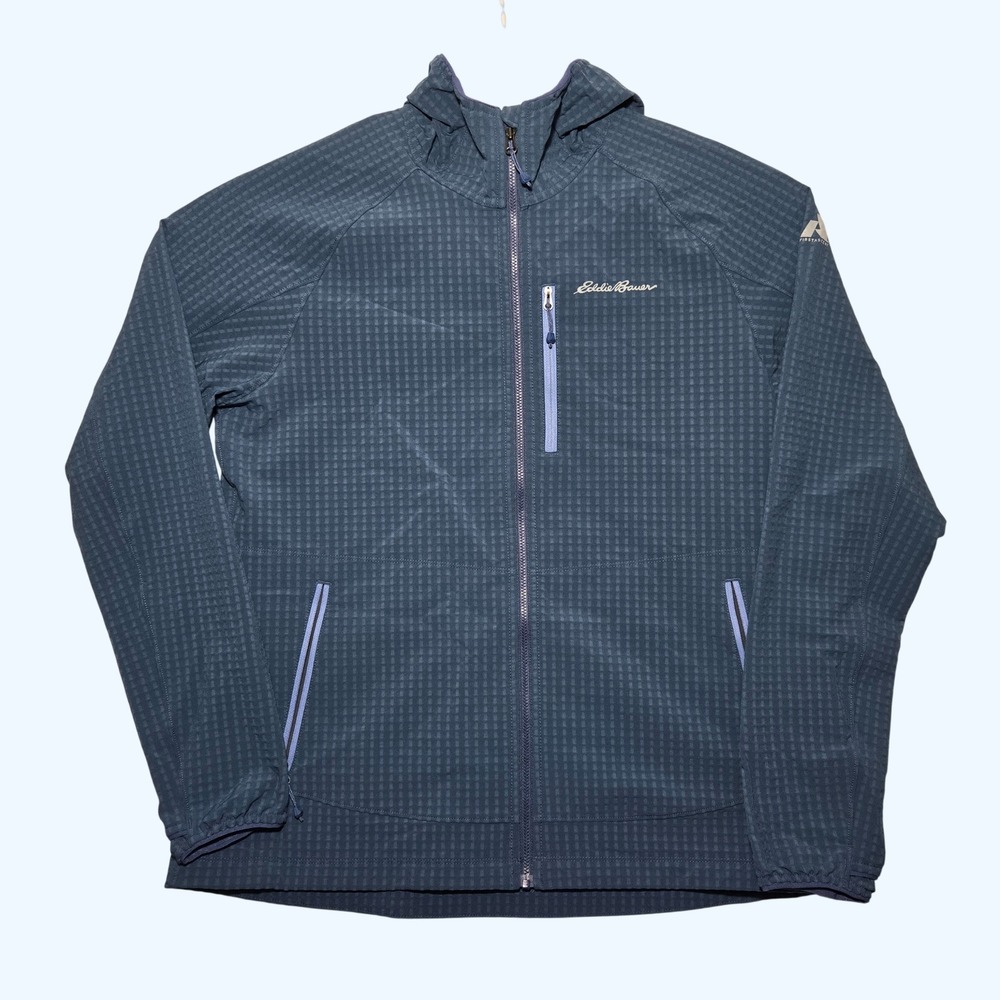 Eddie Bauer First Ascent Grid Fleece Hooded Jacket Softshell Women Large Tall